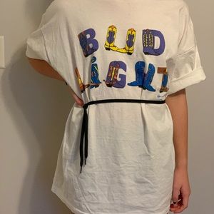 Rare vintage western Bud light T-shirt